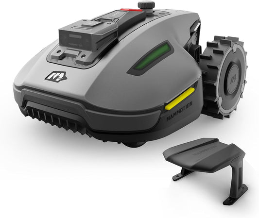 Mammotion YUKA Mini 700 robotic lawnmower with garage – Wireless lawn mowing with AI navigation & NetRTK+ vision system