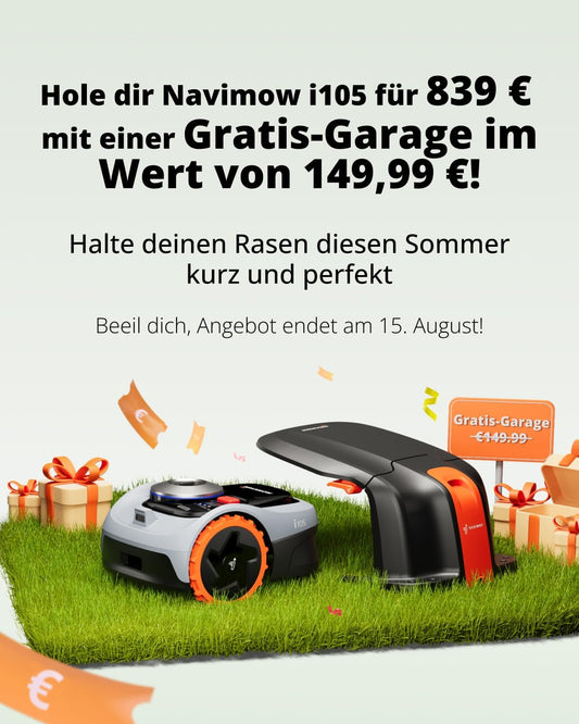 Navimow i105E robotic lawnmower without boundary wire, recommended area 600 m²