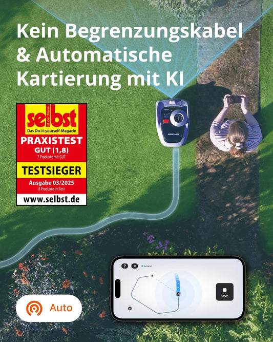 Navimow i105E robotic lawnmower without boundary wire, recommended area 600 m²